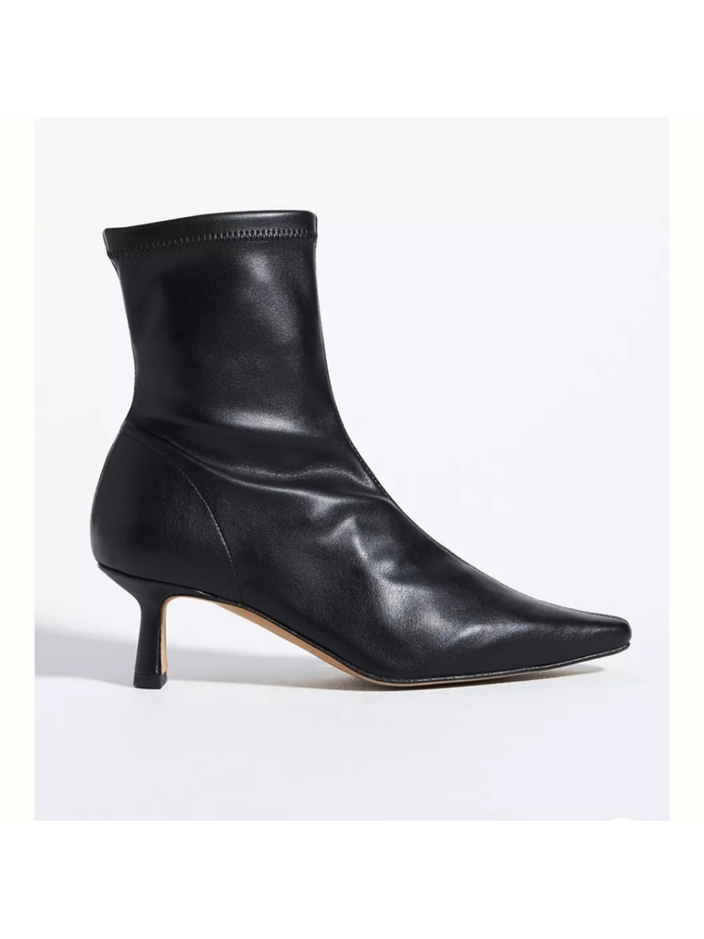 Anthropologie Angel Alarcon Ankle Boots Sock Booties Point Toe Kitten Heels 39
